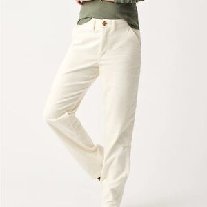 Faherty Cream Endless Cord Pants
